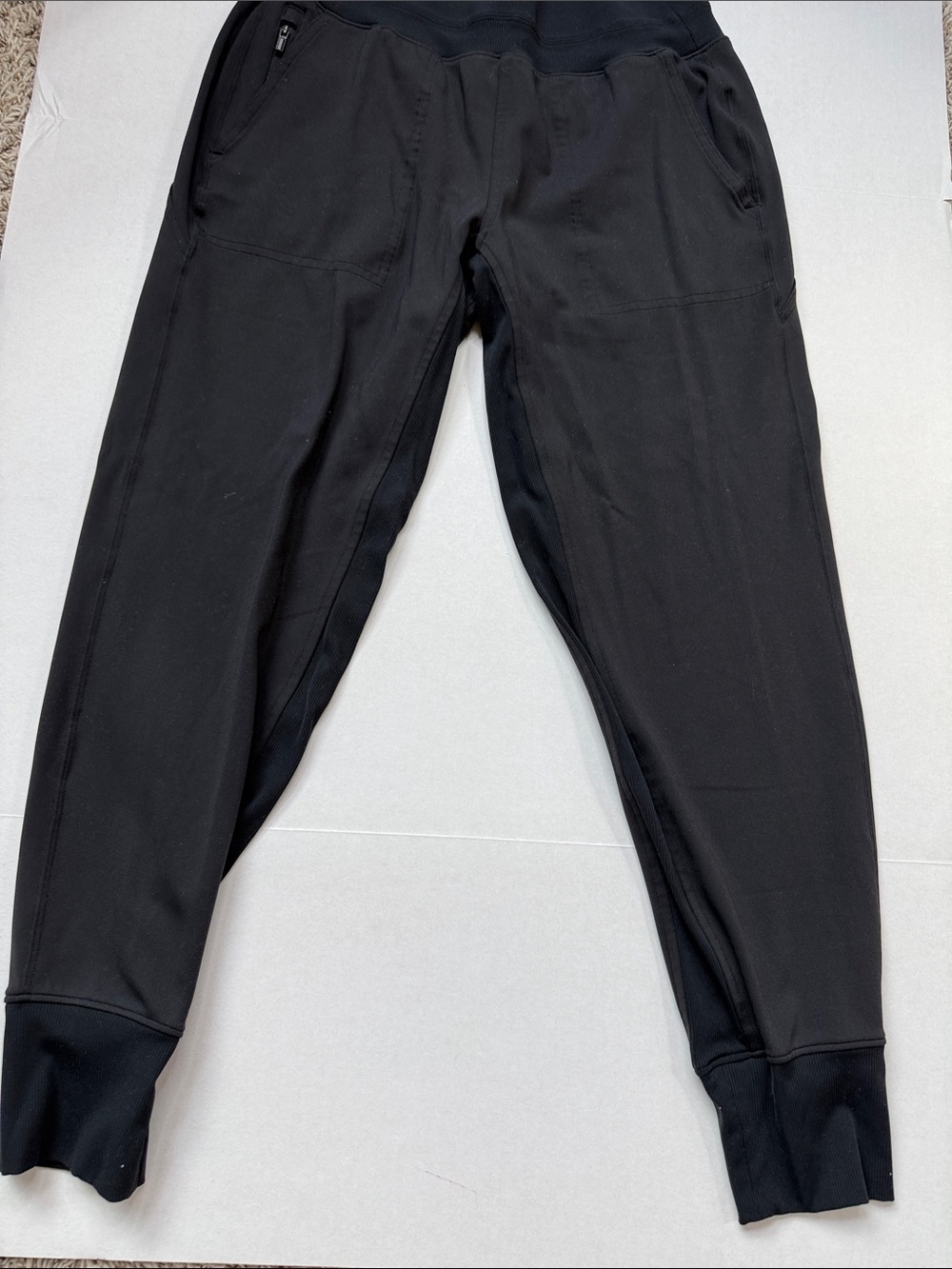 Athleta Jogger Sweatpants High Waisted Black size Womens Small - Picture 3 of 11